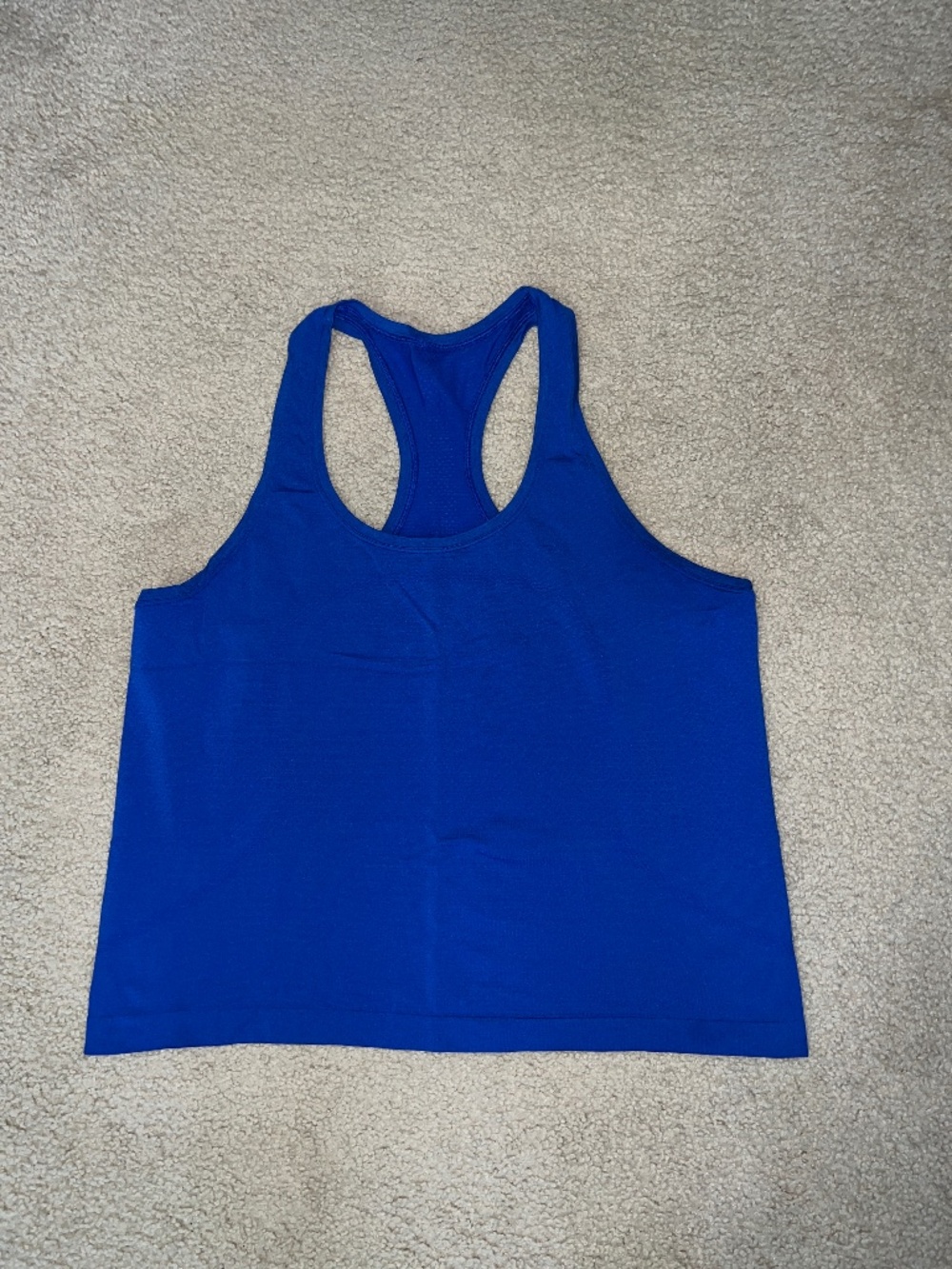 Lululemon Swiftly Tech Racerback Tank Top Race Length in Cerulean Blue Size 12